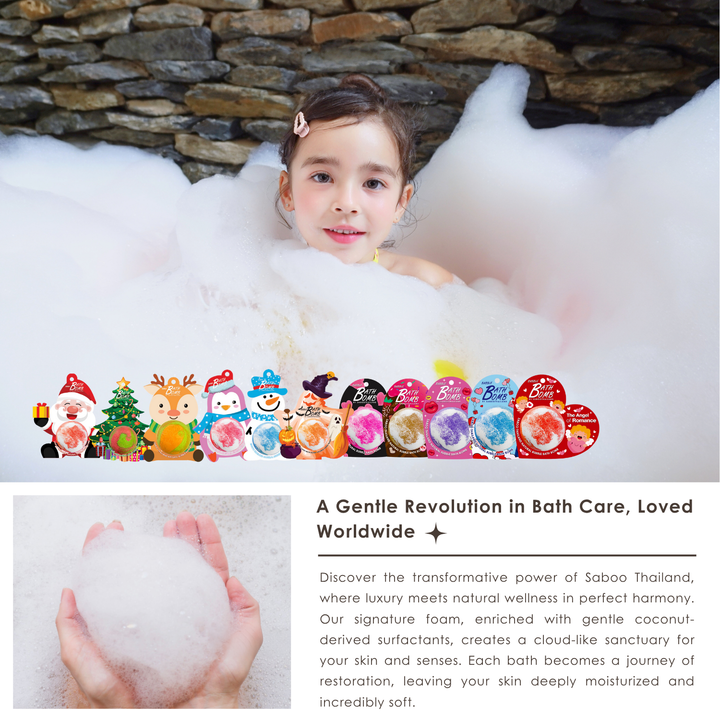 Bubble Bath Bomb - Christmas Snow Man - 150g - Ocean