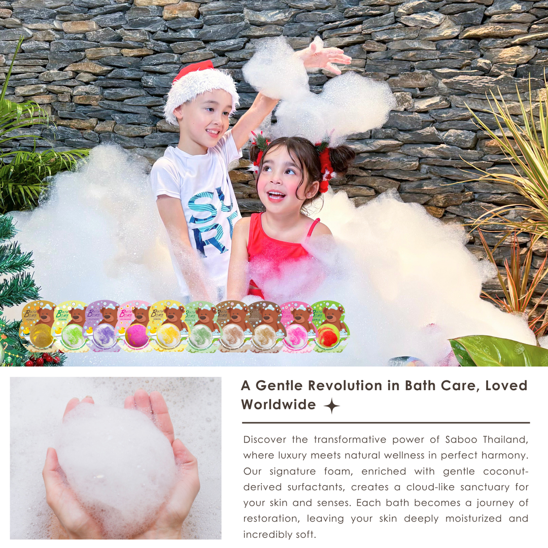 Bubble Bath Bomb - Bear Package - 150g - Lemongrasss