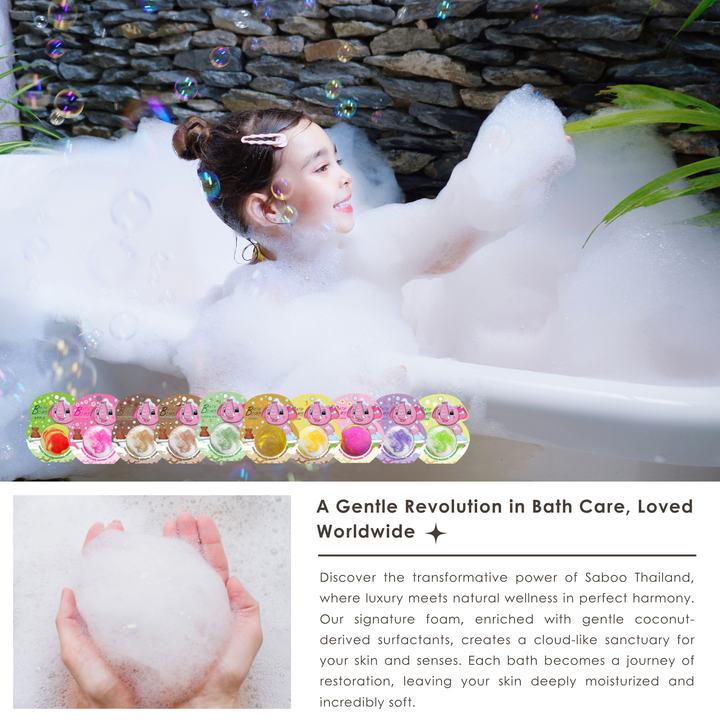 Bubble Bath Bomb - Elephant Package - 150g - Strawberry