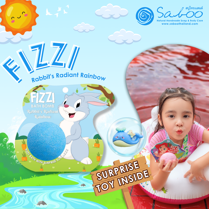 Fizzy Bath Bomb - Jungle Package - 100g - Rabbit's Radiant Rainbow