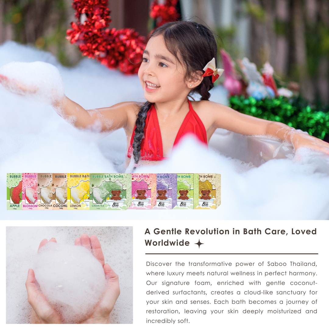 Bubble Bath Bomb - Box Package - 150g - Blossom