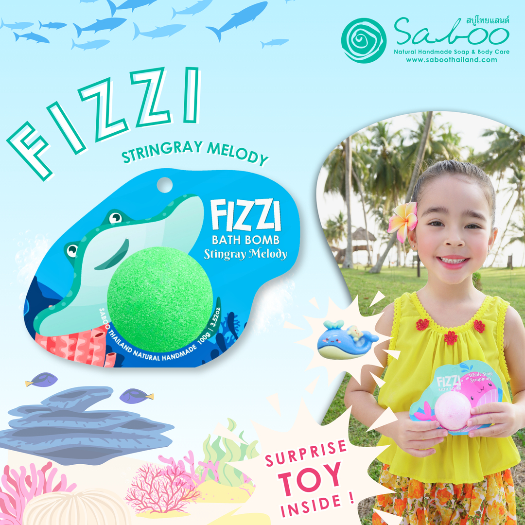 Fizzy Bath Bomb - Sea Animal Package - 100g - Stringgray Melody
