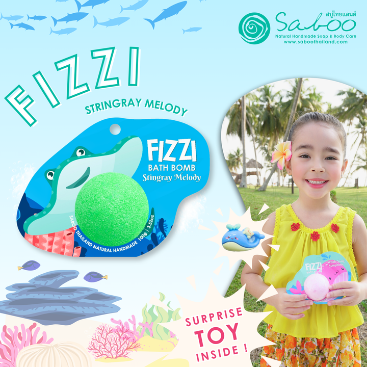Fizzy Bath Bomb - Sea Animal Package - 100g - Stringgray Melody