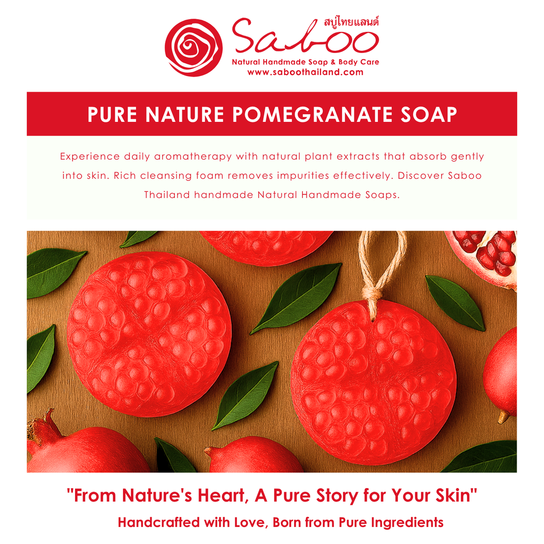 Natural Fancy Soap - Pomegranate