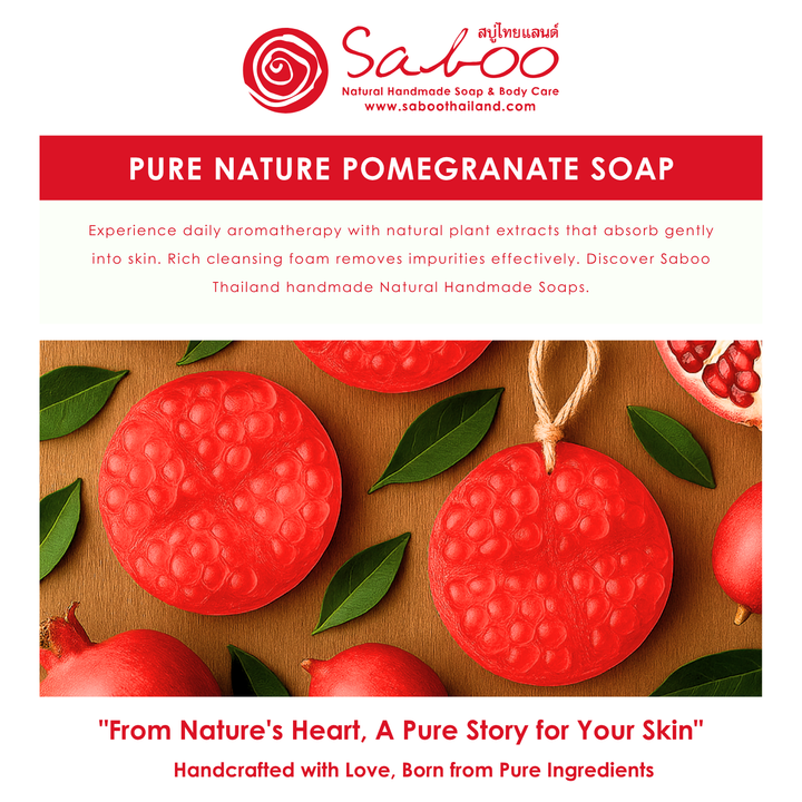 Natural Fancy Soap - Pomegranate