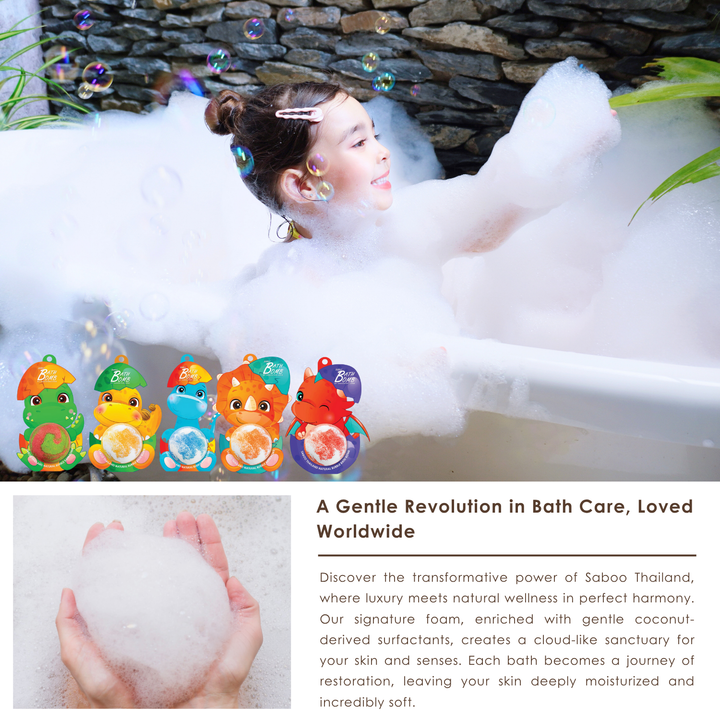 Bubble Bath Bomb - Dinosaur Package - 150g - Apple