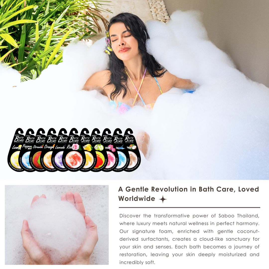 Bubble Bath Bomb - Black Package - 150g - Ylang Ylang