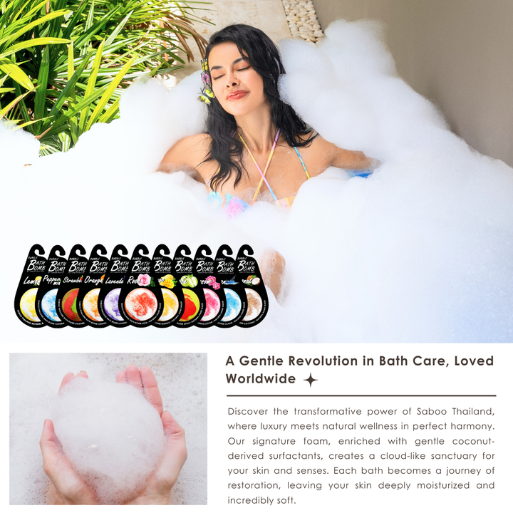 Bubble Bath Bomb - Black Package - 150g - Ylang Ylang