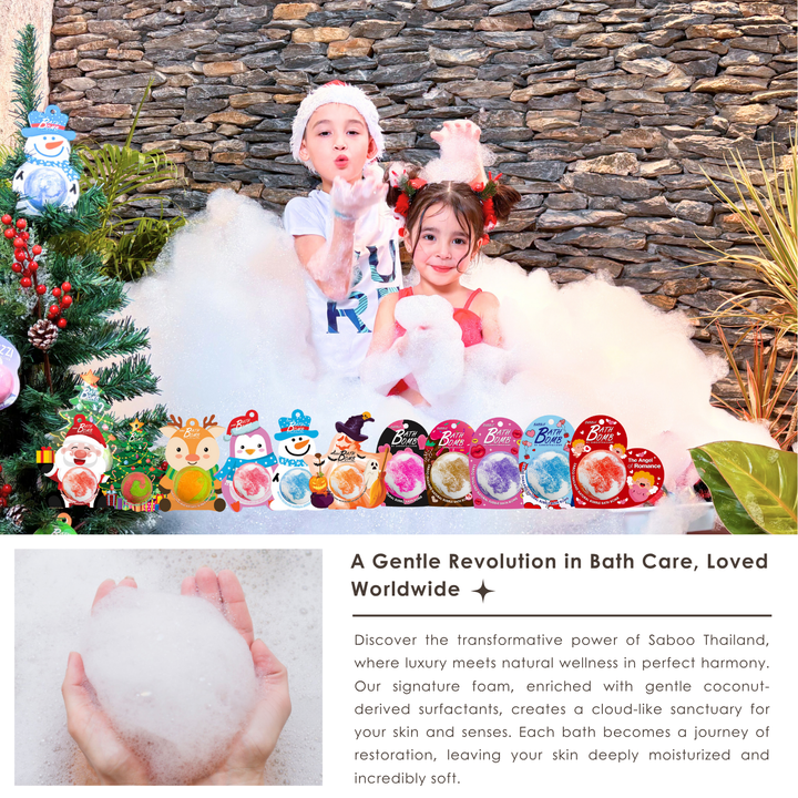Bubble Bath Bomb - Christmas Tree - 150g - Strawberry