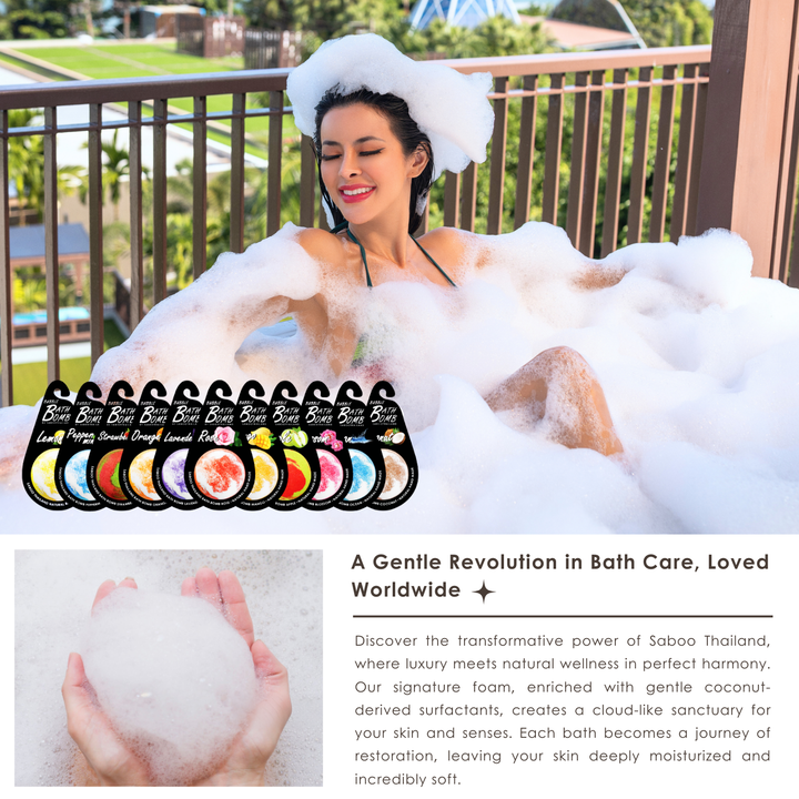 Bubble Bath Bomb - Black Package - 150g - Mango