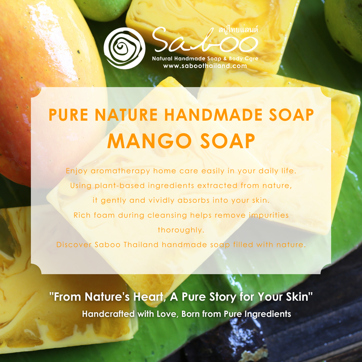 Natural Soap - Square Shape - 100g - Mango
