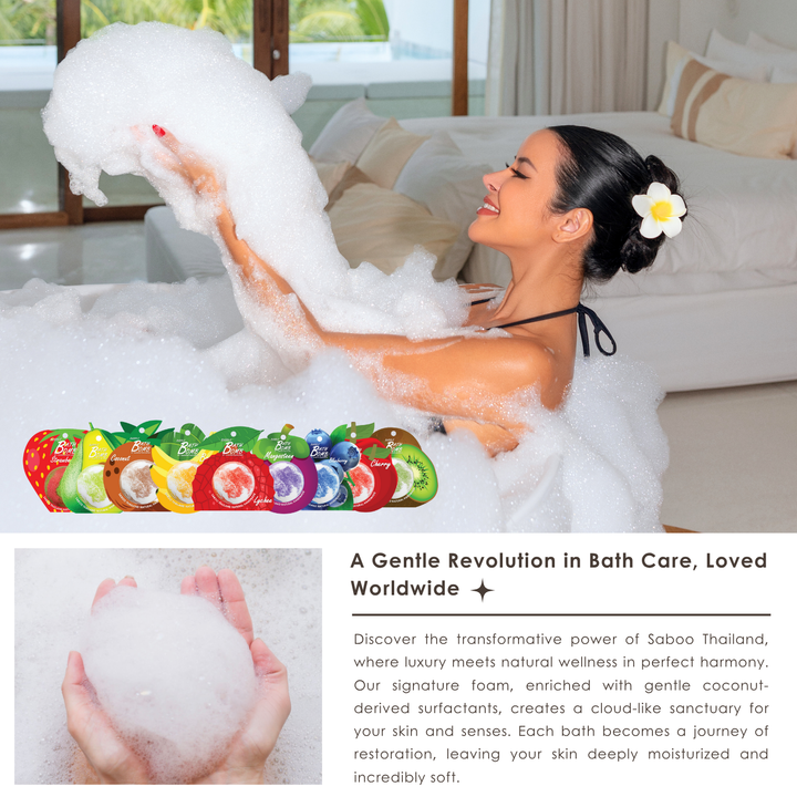 Bubble Bath Bomb - Fruit Package - 150g - Coconut Brown