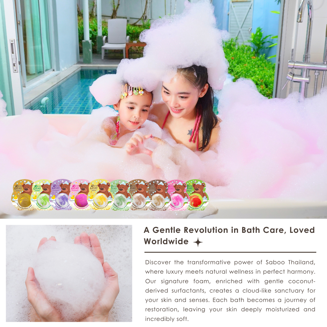 Bubble Bath Bomb - Bear Package - 150g - Mango
