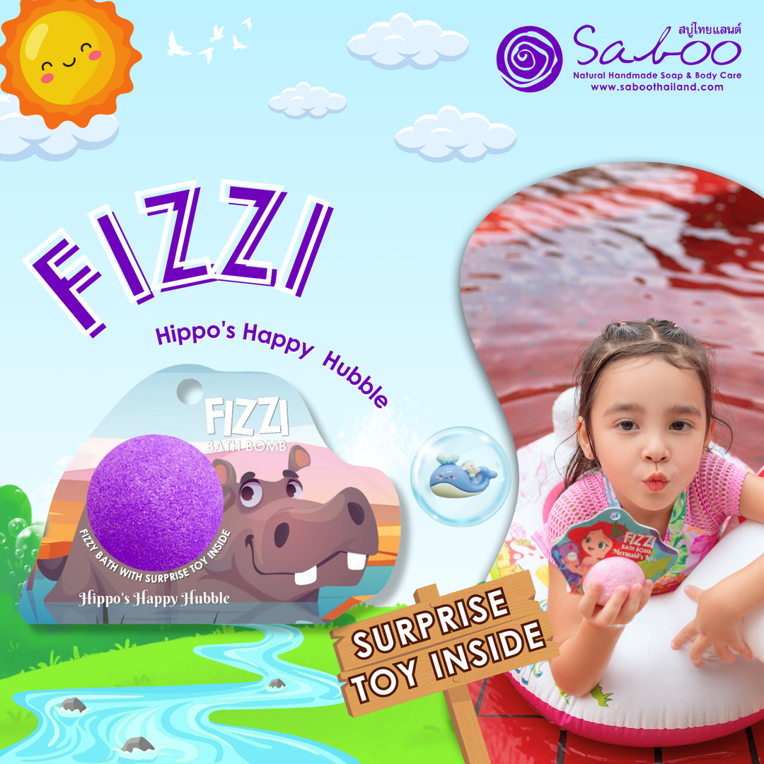Fizzy Bath Bomb - Jungle Package - 100g - Hippo's Happy Hubble