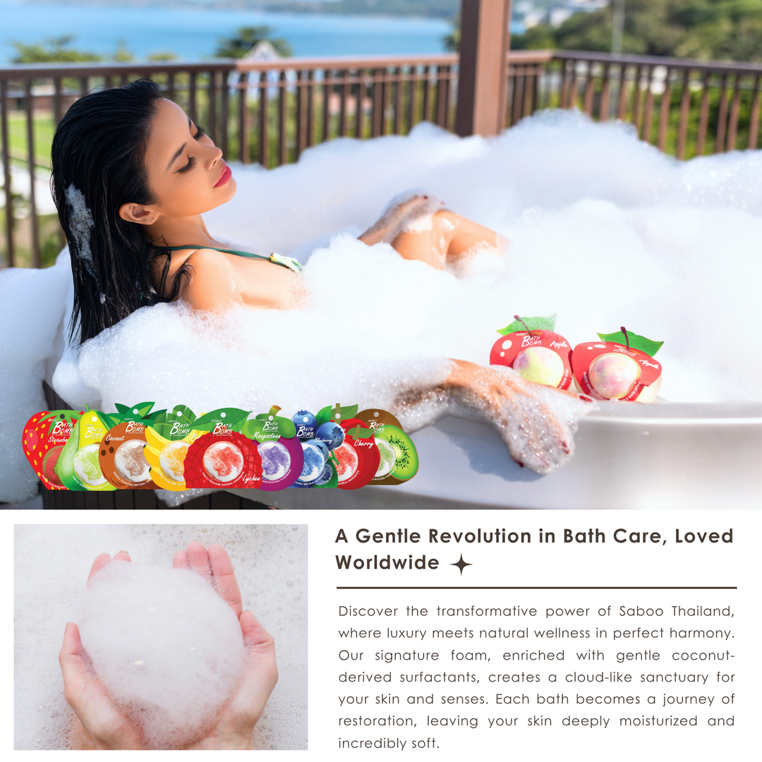 Bubble Bath Bomb - Fruit Package - 150g - Apple Green