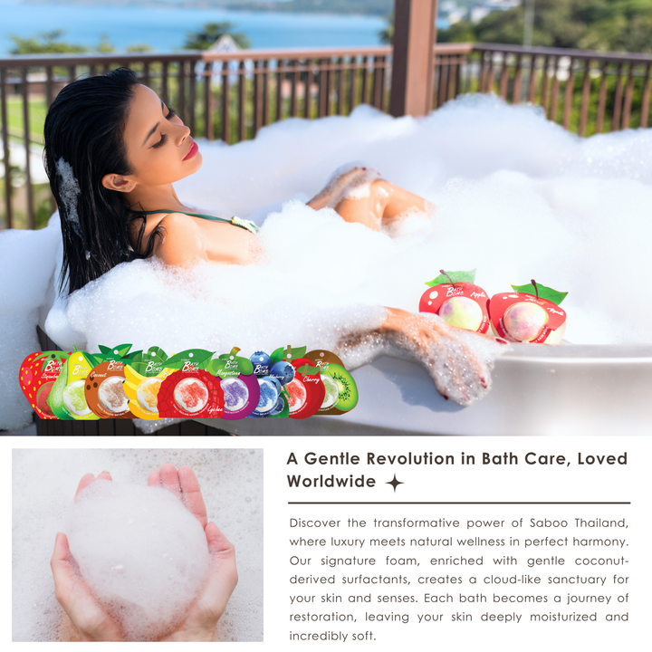 Bubble Bath Bomb - Fruit Package - 150g - Apple Green