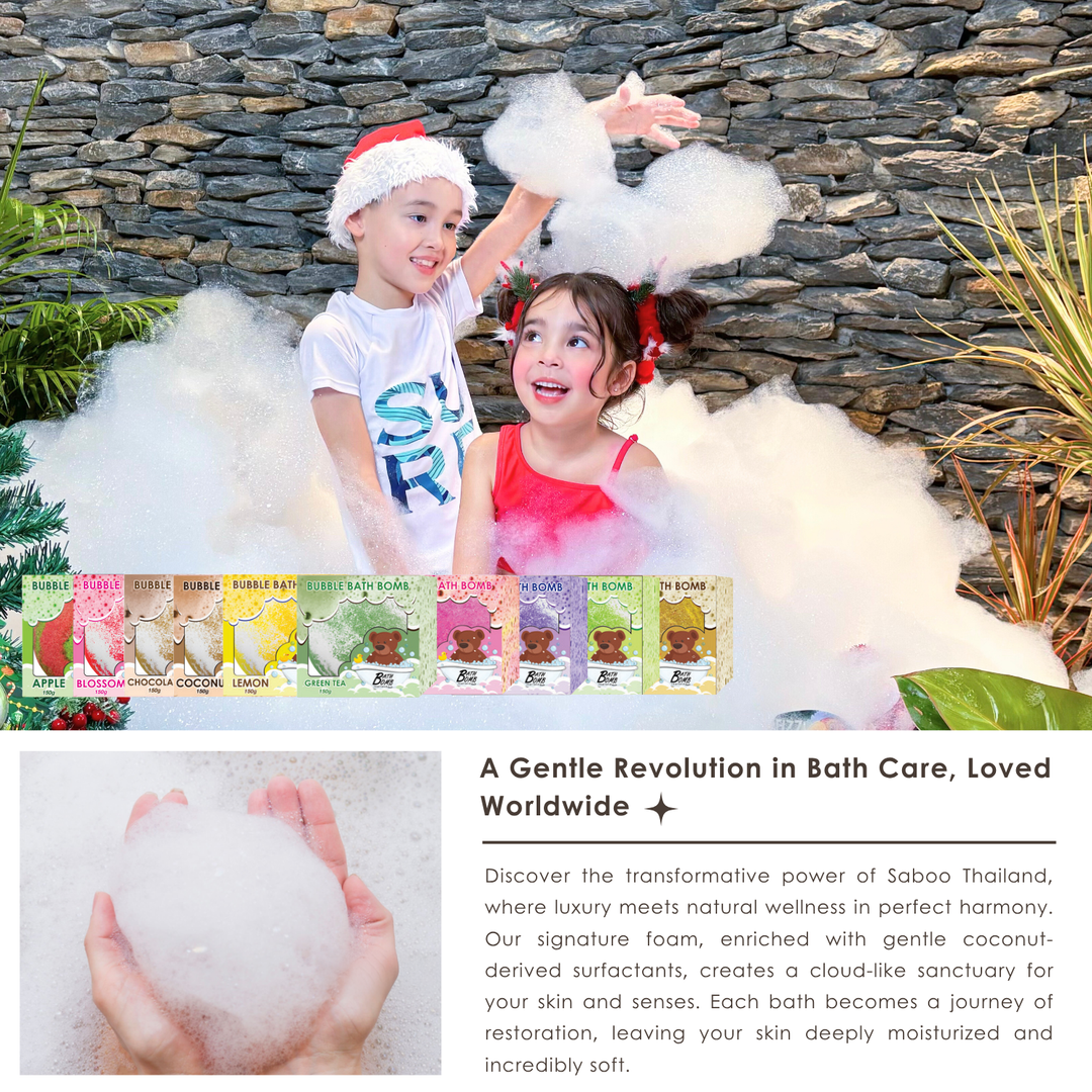 Bubble Bath Bomb - Box Package - 150g - Lemongrass