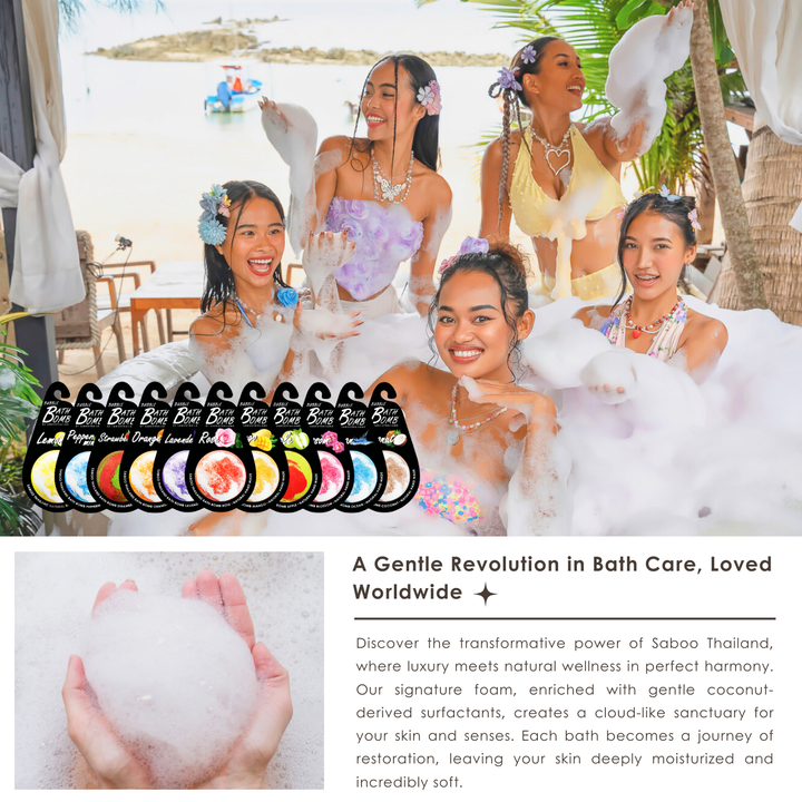 Bubble Bath Bomb - Black Package - 150g - Orchid