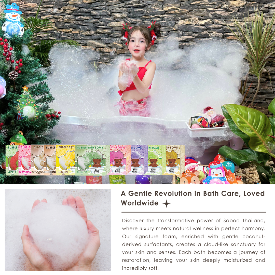 Bubble Bath Bomb - Box Package - 150g - Rice Milk