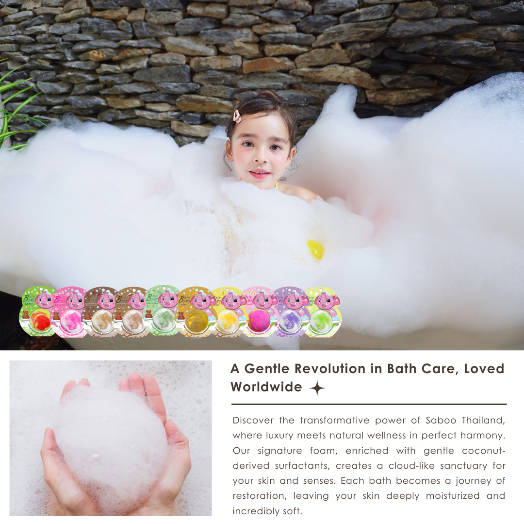 Bubble Bath Bomb - Elephant Package - 150g - Apple