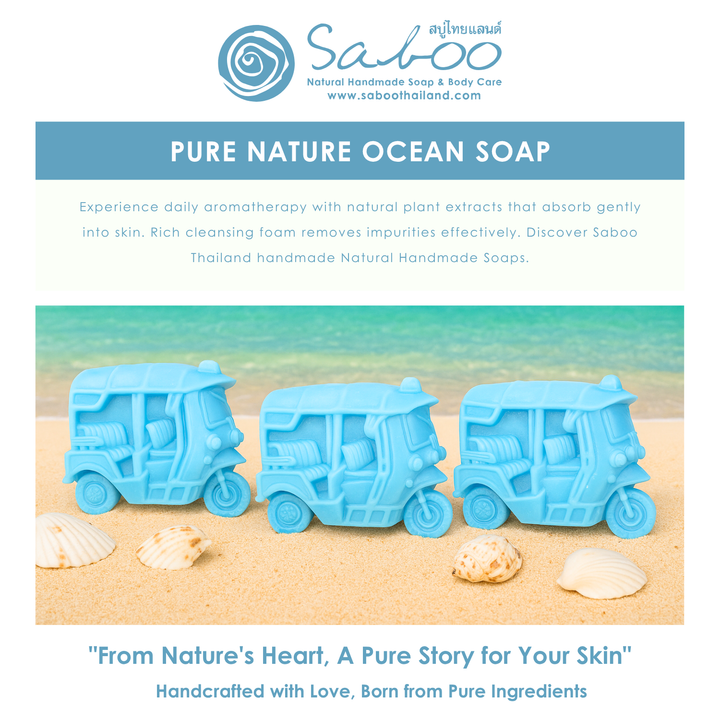 Natural Fancy Soap - Tuk Tuk - 100g - Ocean