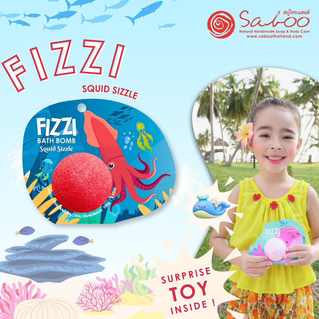 Fizzy Bath Bomb - Sea Animal Package - 100g - Squid Sizzle