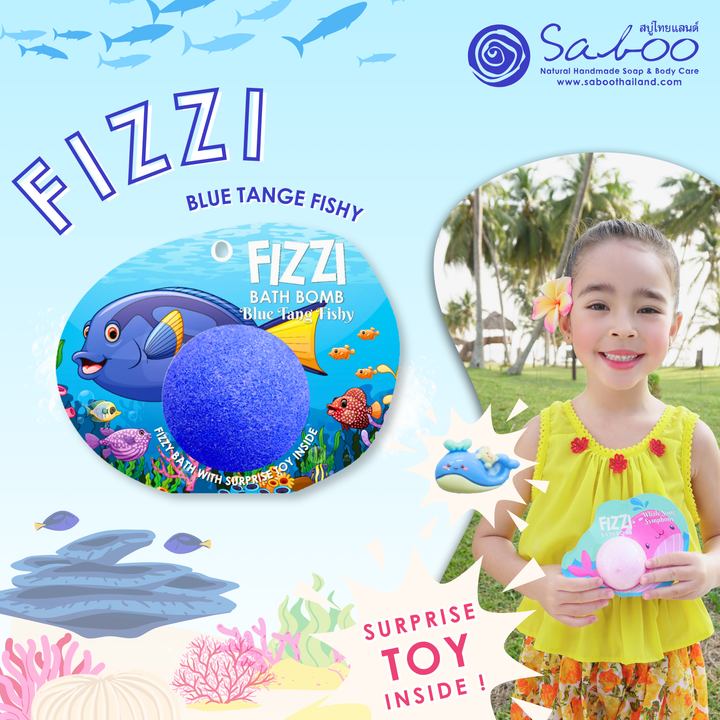 Fizzy Bath Bomb - Sea Animal Package - 100g - Blue Tang Fishy