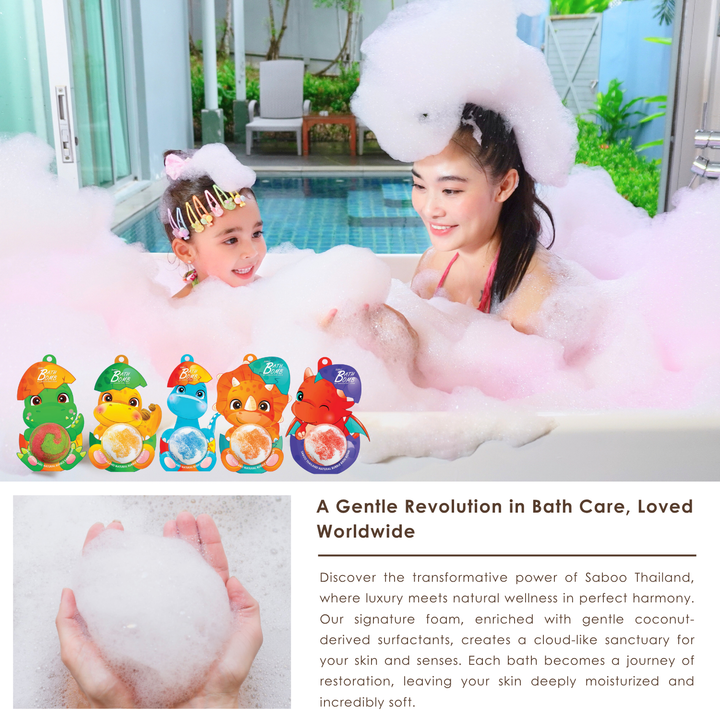 Bubble Bath Bomb - Dinosaur Package - 150g - Rose