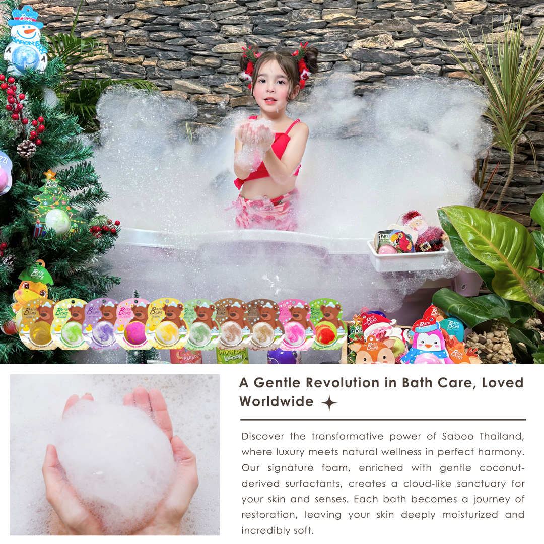 Bubble Bath Bomb - Bear Package - 150g - Rice Mlik