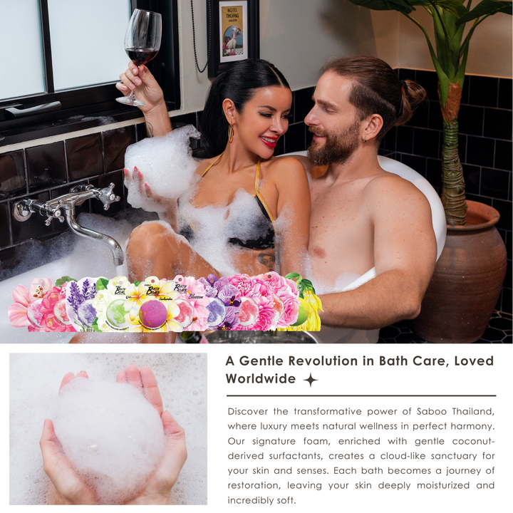 Bubble Bath Bomb - Flower Package - 150g - Rose