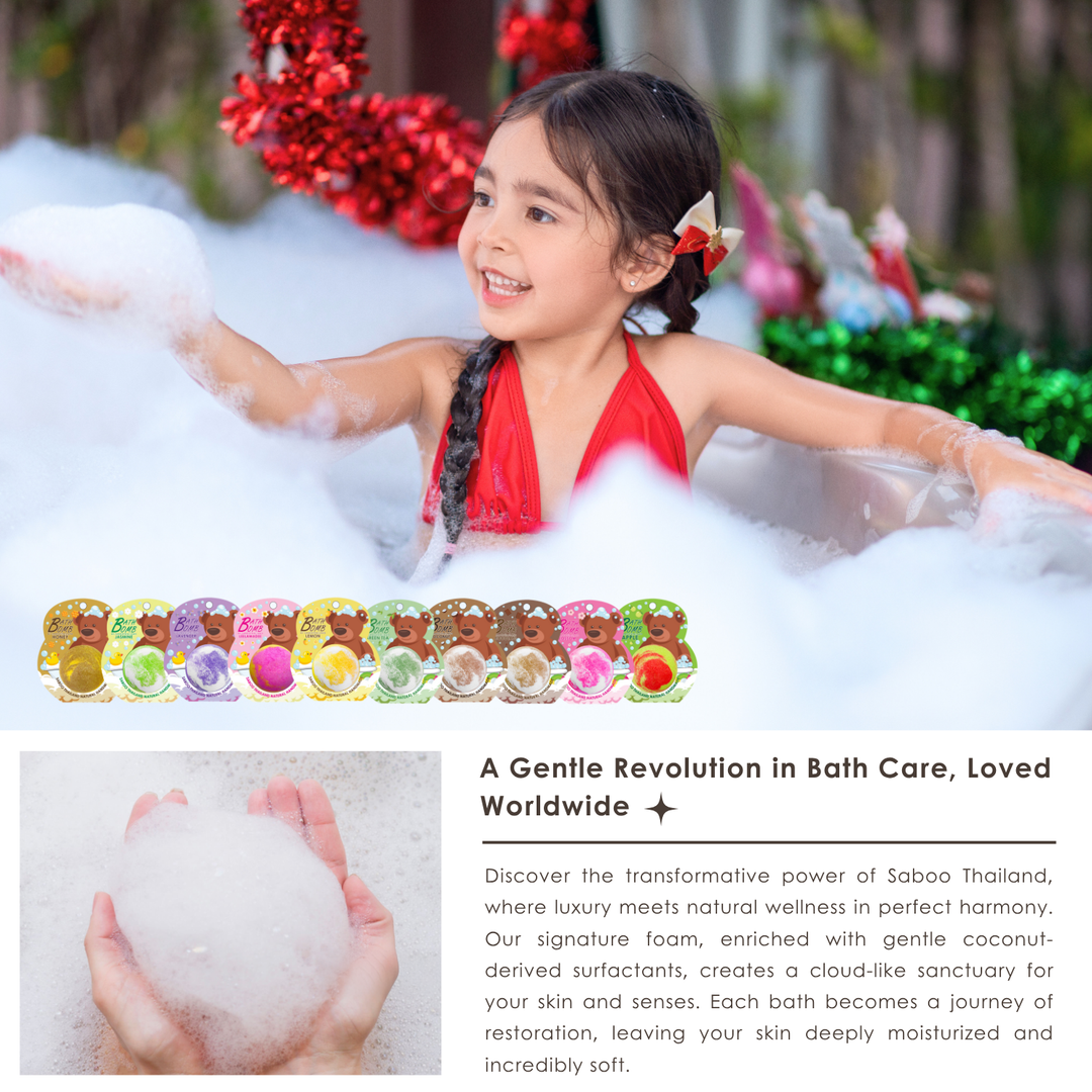 Bubble Bath Bomb - Bear Package - 150g - Blossom