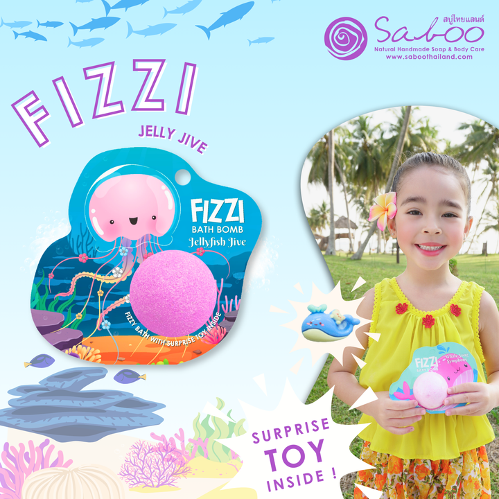 Fizzy Bath Bomb - Sea Animal Package - 100g - Jelly Live