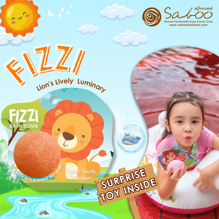 Fizzy Bath Bomb - Jungle Package - 100g - Lion's Lively Luminary