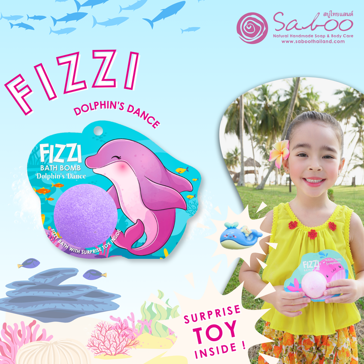 Fizzy Bath Bomb - Sea Animal Package - 100g - Dolphin's Dance