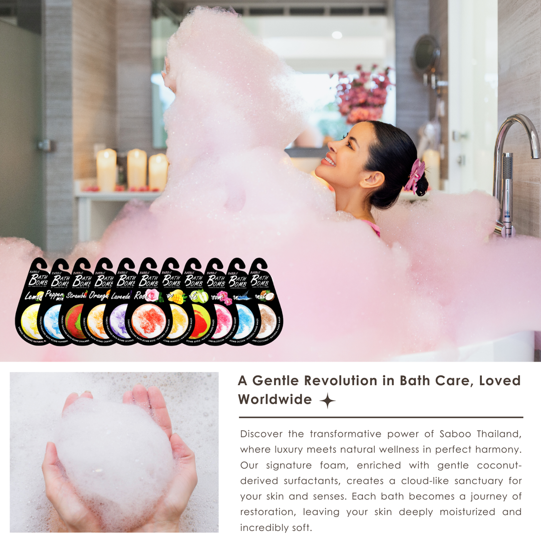 Bubble Bath Bomb - Black Package - 150g - Orange