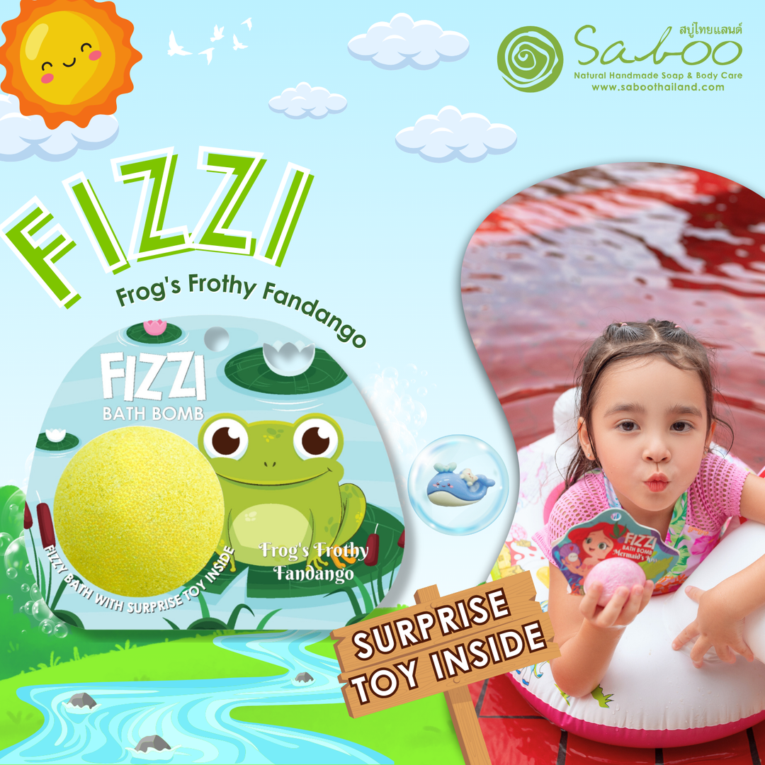 Fizzy Bath Bomb - Jungle Package - 100g - Frog's Frothy Fandango
