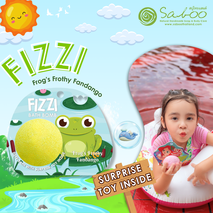 Fizzy Bath Bomb - Jungle Package - 100g - Frog's Frothy Fandango