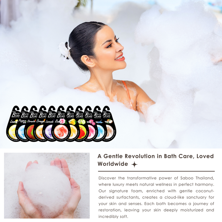 Bubble Bath Bomb - Black Package - 150g - Melon