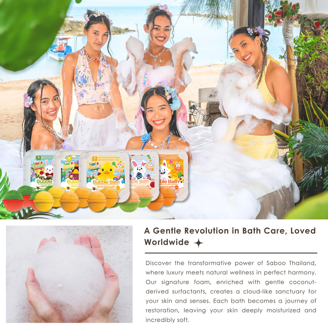 Bubble Bath Bomb - 4PCS Package - 150g - Melon