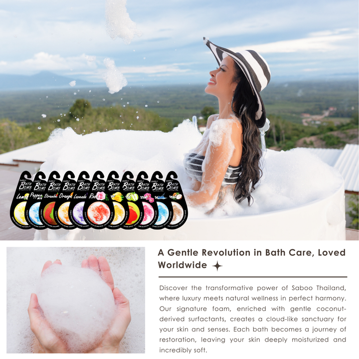 Bubble Bath Bomb - Black Package - 150g - Blossom