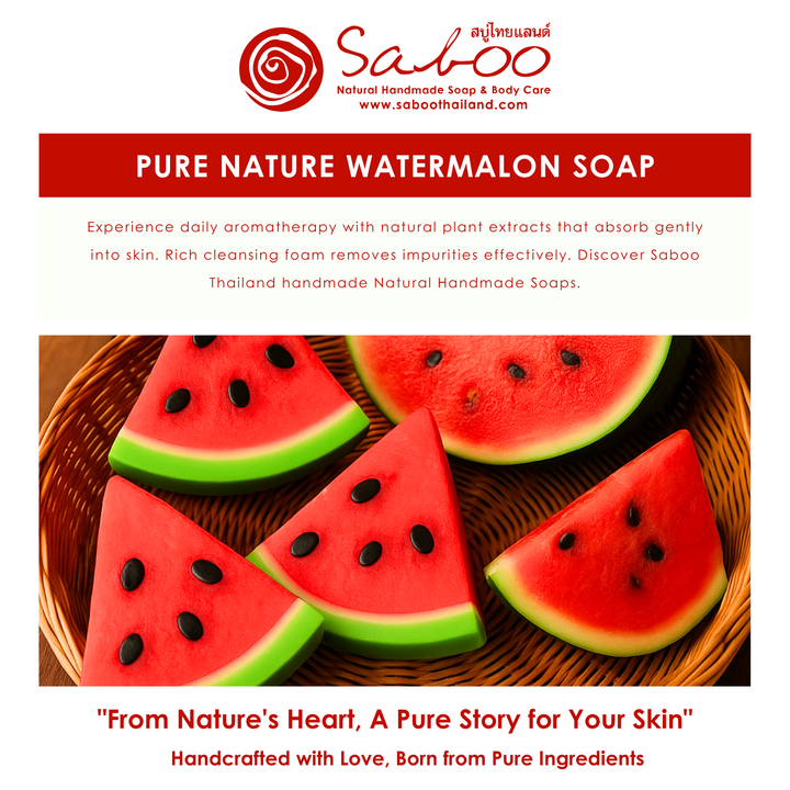Natural Fancy Soap - Watermelon