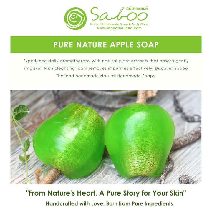 Natural Fancy Soap - 100g - Apple Green