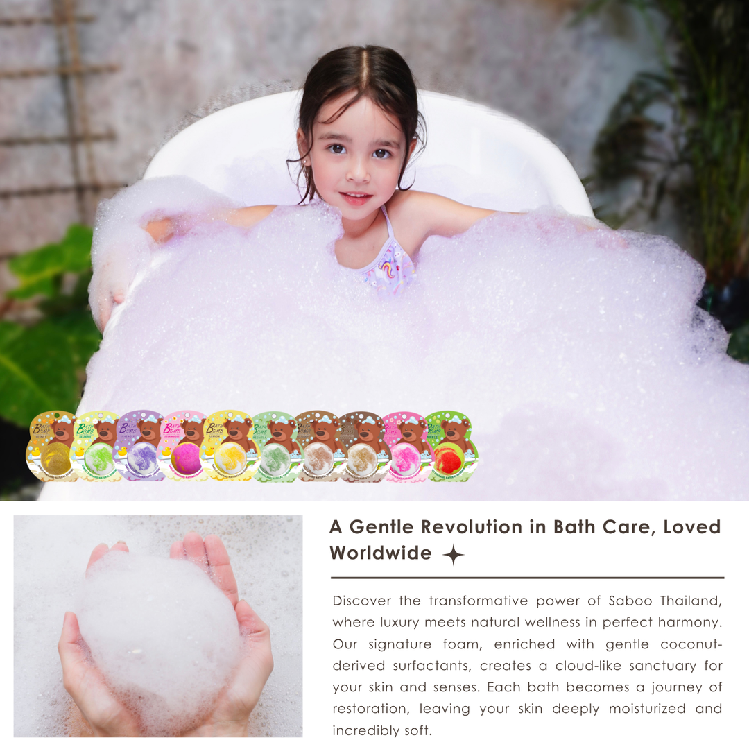 Bubble Bath Bomb - Bear Package - 150g - Orange