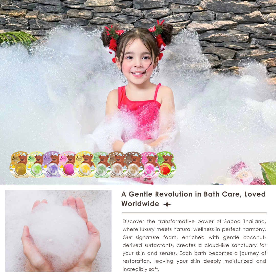 Bubble Bath Bomb - Bear Package - 150g - Lemon