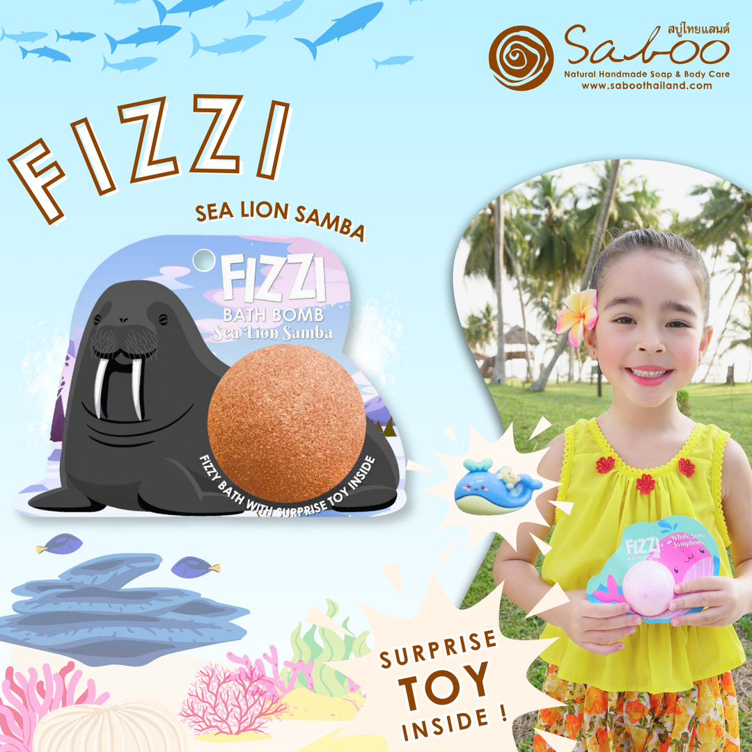 Fizzy Bath Bomb - Sea Animal Package - 100g - Sea Lion