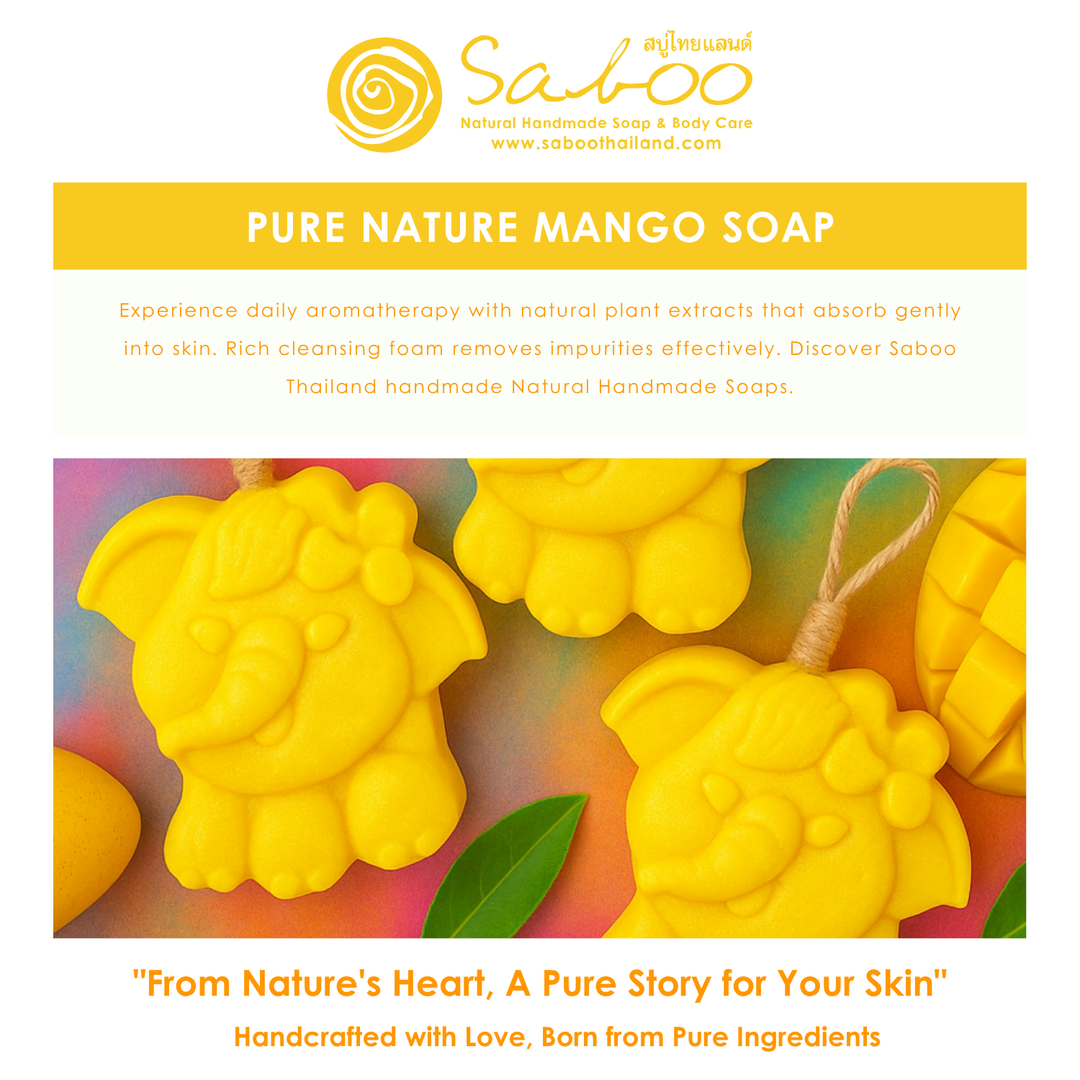 Natural Fancy Soap - Elephant - 100g - Mango