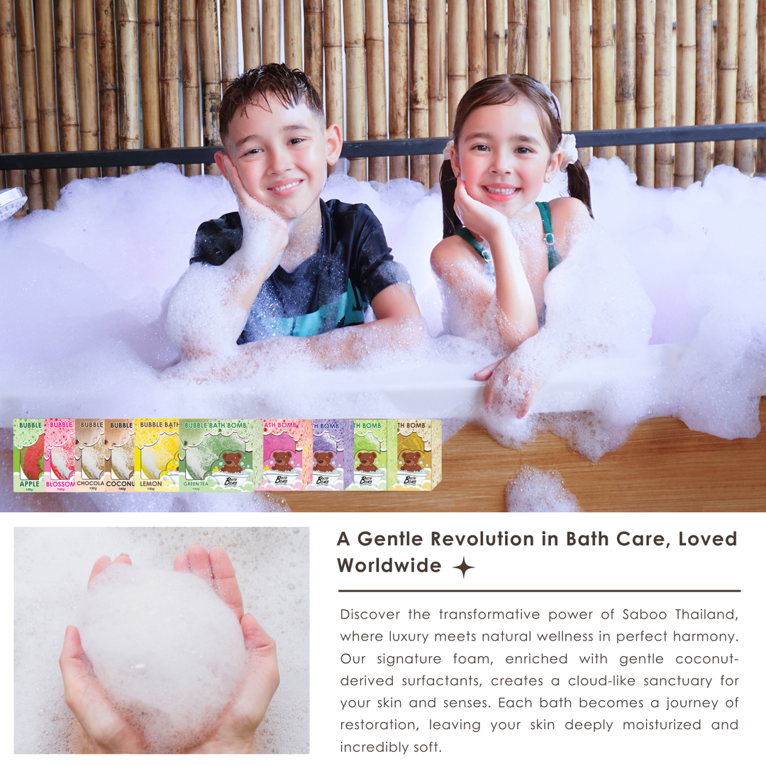 Bubble Bath Bomb - Box Package - 150g - Apple