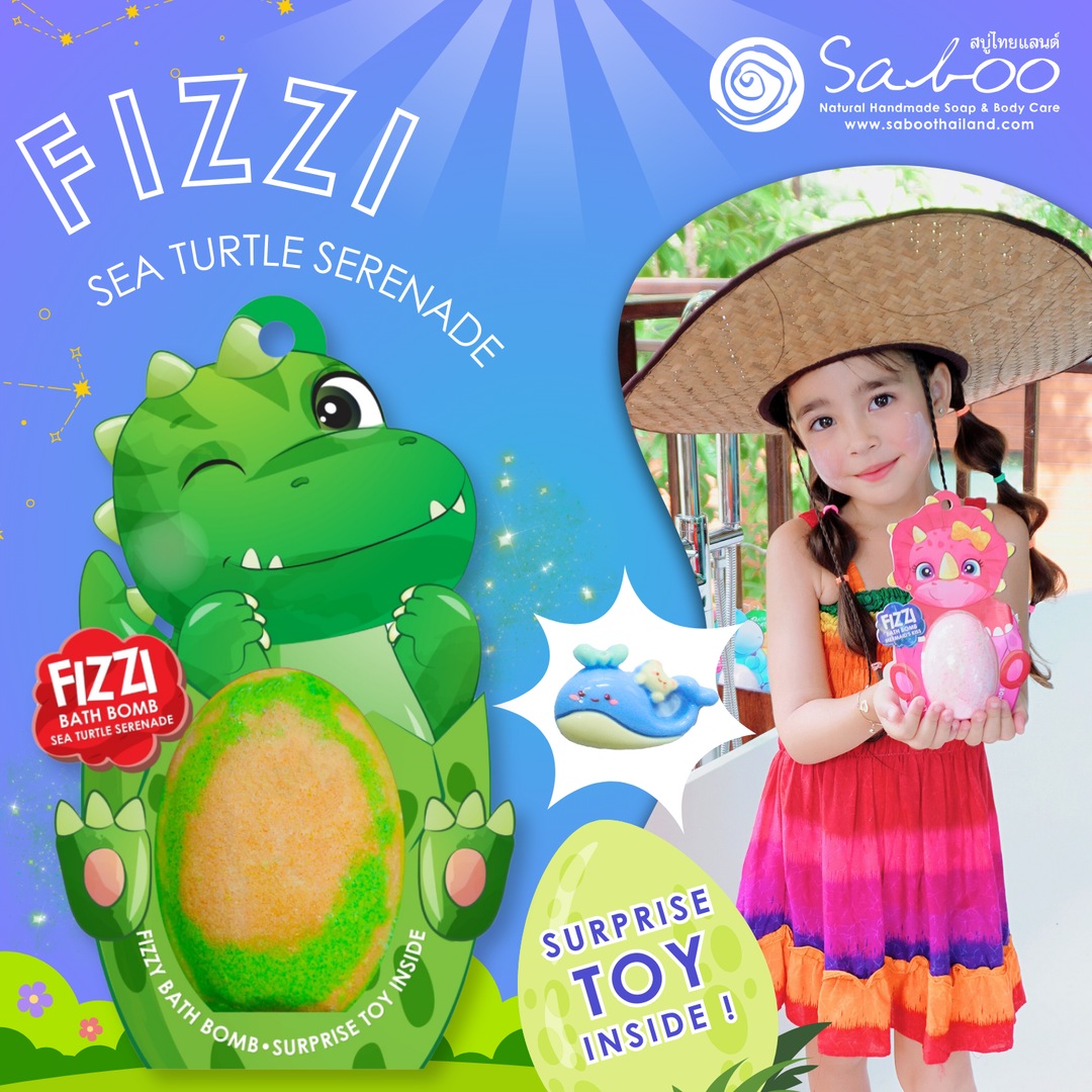 Fizzy Bath Bomb - Dinosaur Package - 180g - Sea Turtle Serenade