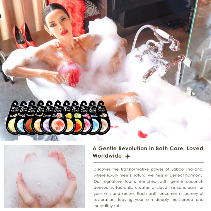 Bubble Bath Bomb - Black Package - 150g - Ocean