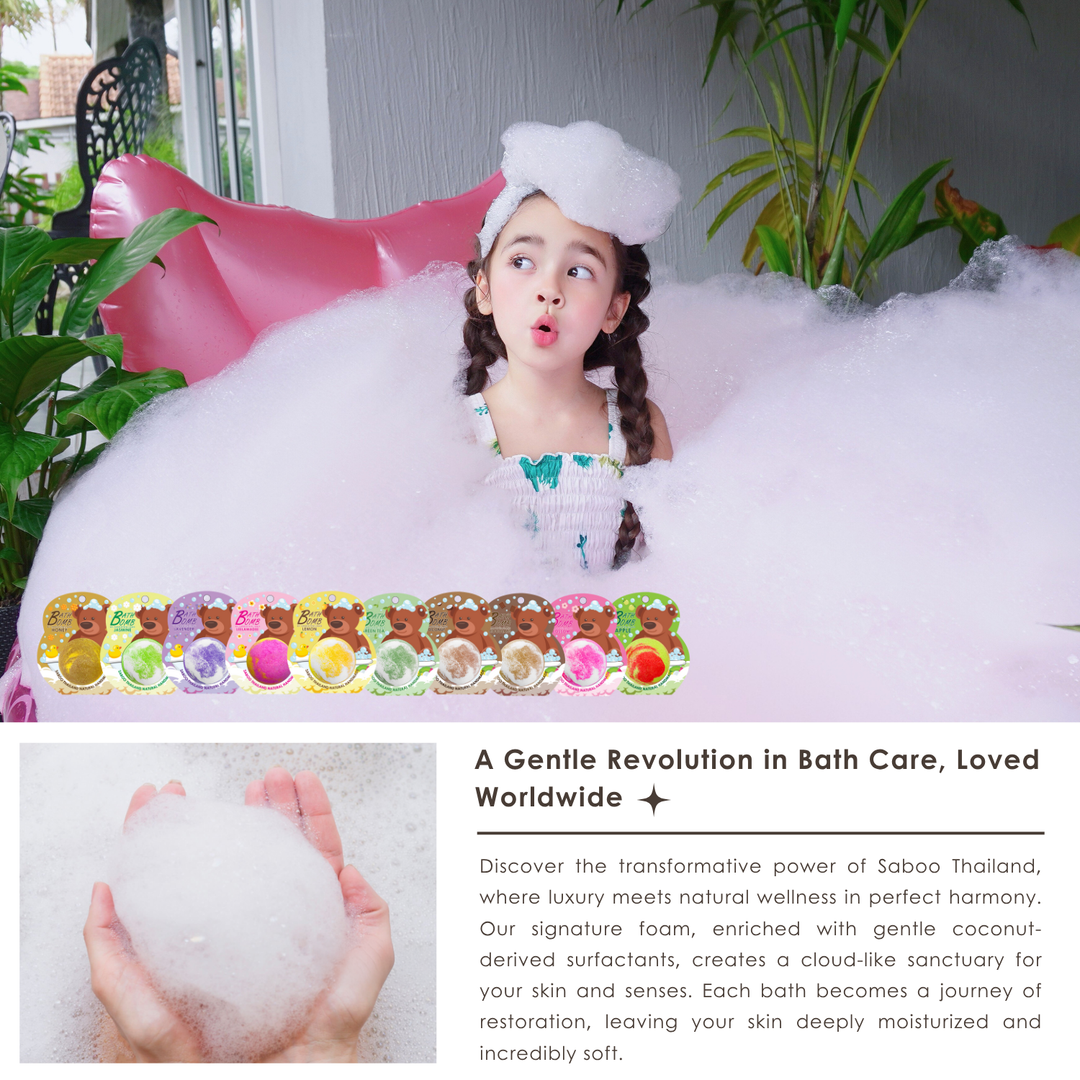 Bubble Bath Bomb - Bear Package - 150g - Green Tea